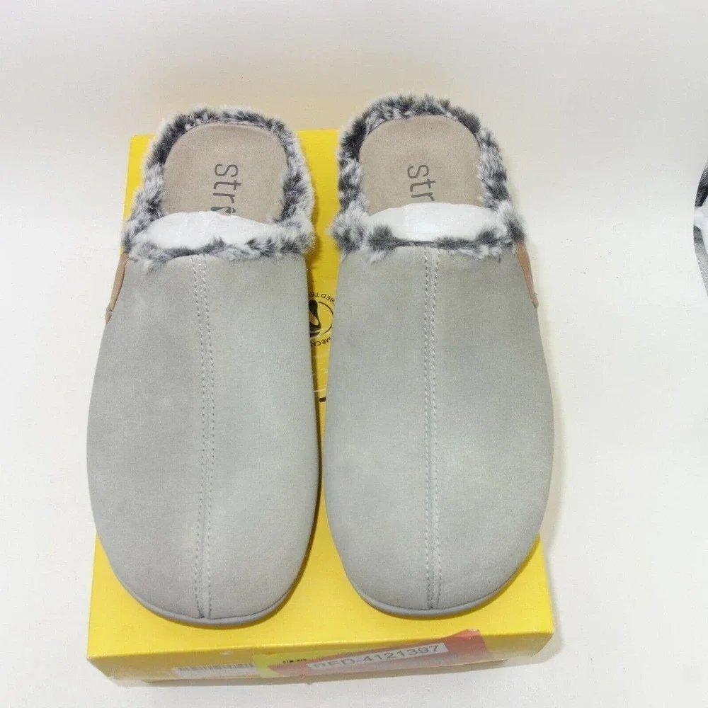 NEW Strive Luxembourg Men's Supportive Slipper Charcoal Grey Men's 9.5-10